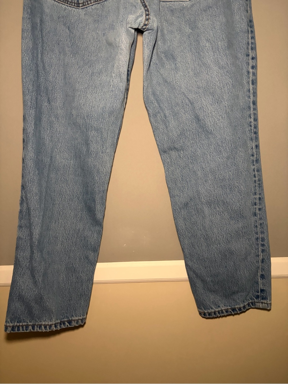 Vintage 2003 Levi’s Classic Relaxed 550 Relaxed Fit Leg Size 14 Light Wash Made - Picture 8 of 16